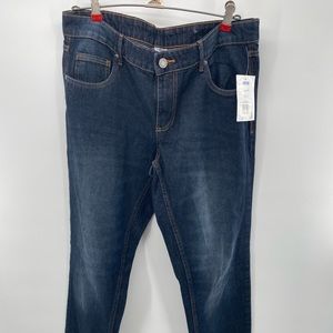 Women Jeans Distress Blue US 42